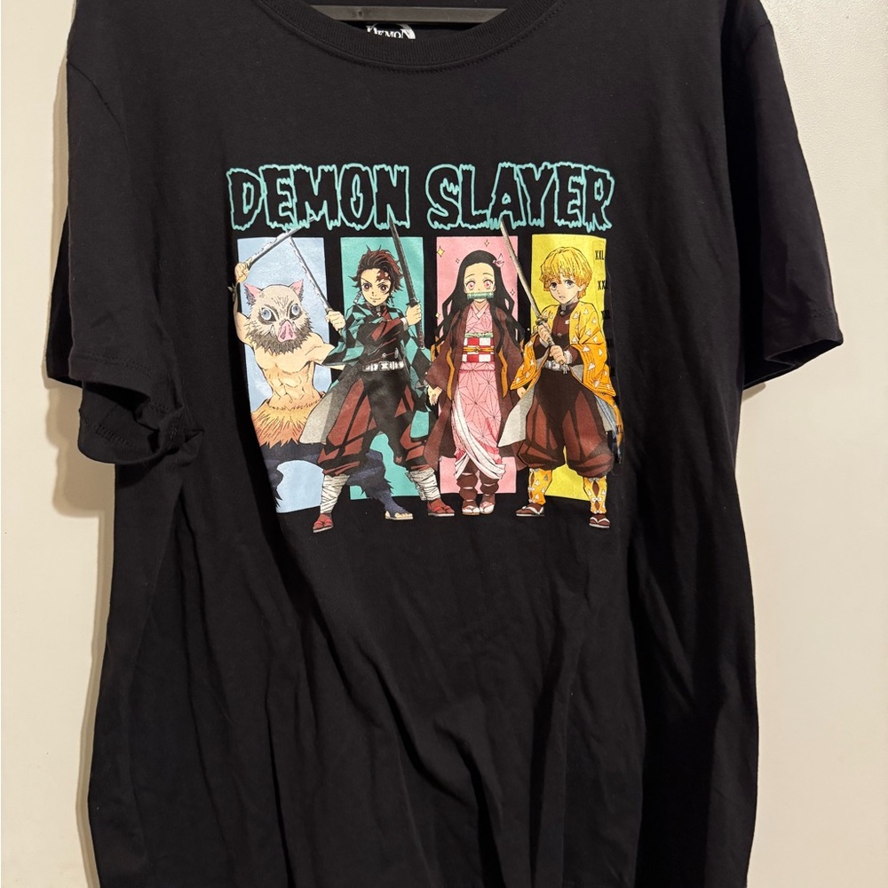 Demon Slayer Kids Black T-Shirt